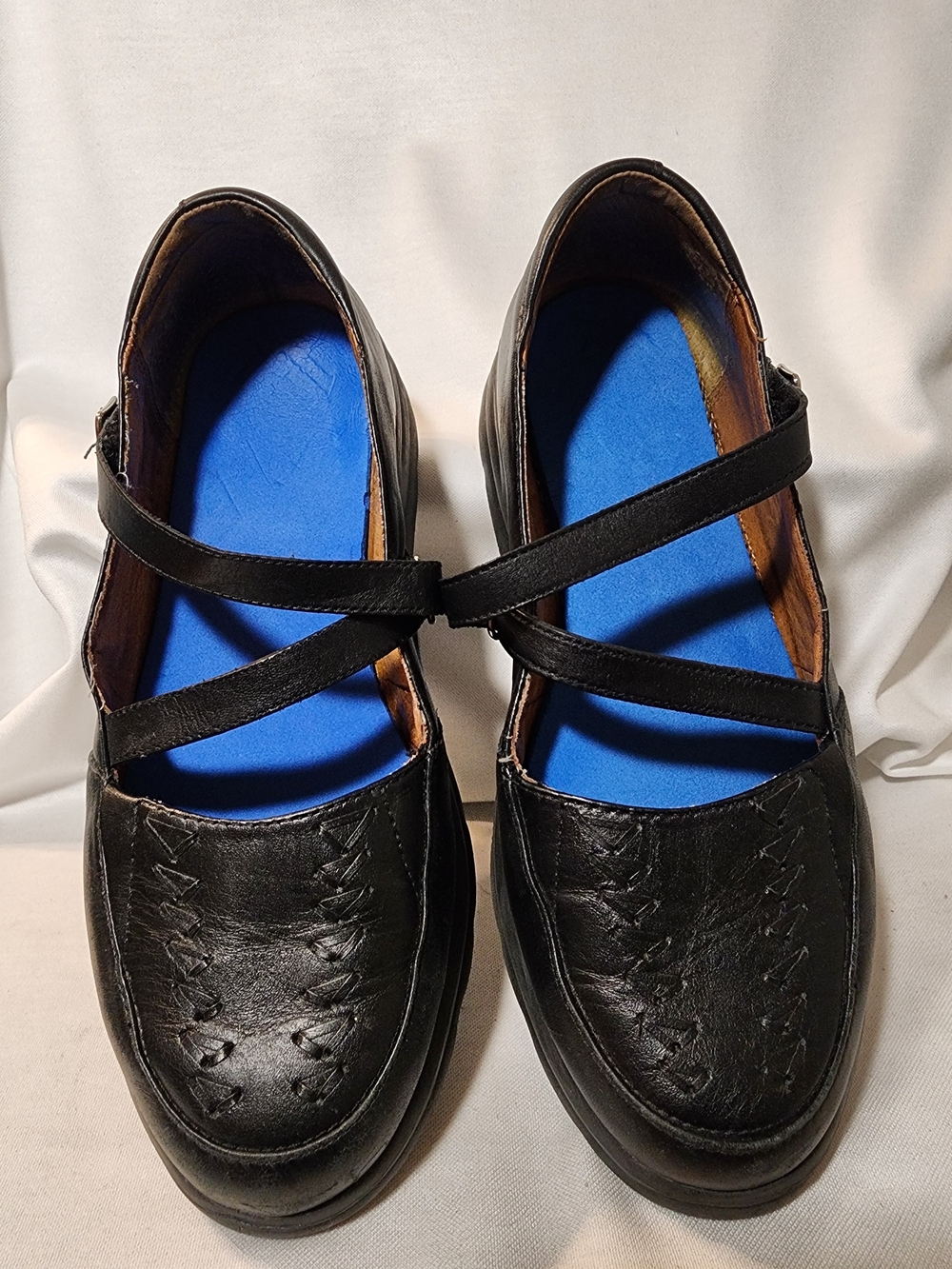 Dr. Comfort Betsy Black Leather Mary Jane Shoes 6.5W